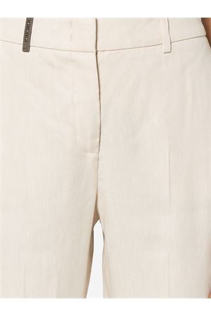 Sand beige linen blend trousers PESERICO | P0475307553743