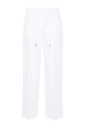 White stretch-cotton trousers PESERICO | PM470301979300