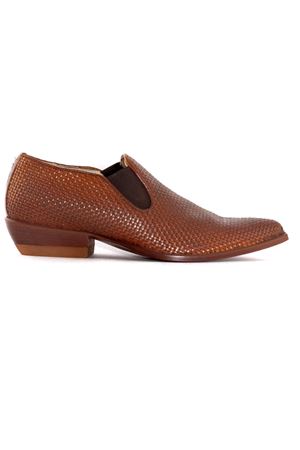Brown Woven Leather Slip-On SONORA | PF6294FBE89MARRONE