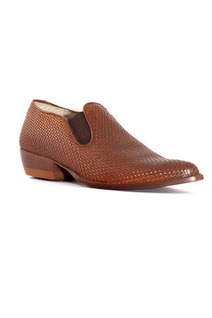 Brown Woven Leather Slip-On SONORA | PF6294FBE89MARRONE
