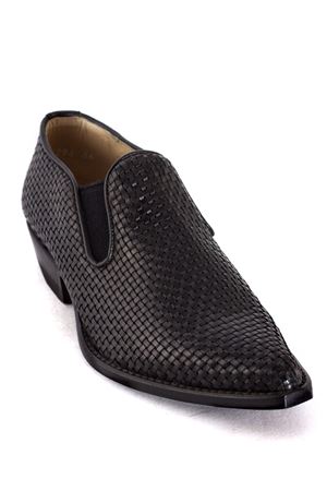 Black Woven Leather Slip-On SONORA | PF6294FBQ33NERO