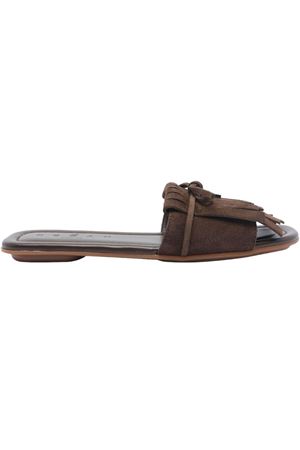 brown leather h685 slipper HOGAN | HXW6850FR50BTMS610