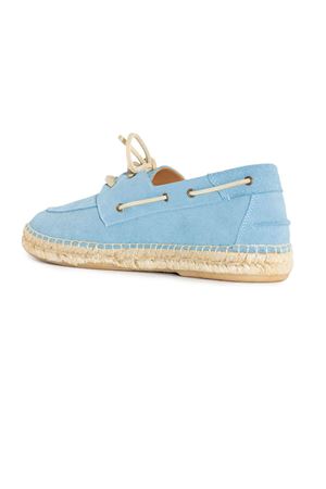 Mocassino Nautico in suede azzurro ABARCA | NAUTICOCIELO