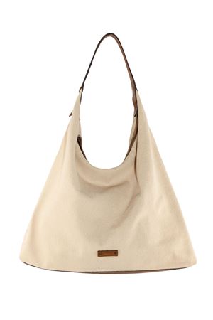 Borsa Langano in cotone beige chiaro AFAR | LANGANOSTONE