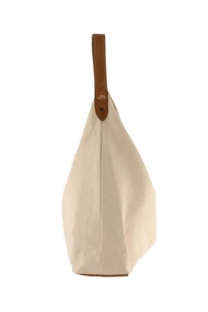 Borsa Langano in cotone beige chiaro AFAR | LANGANOSTONE