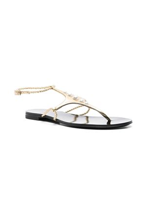 Gold-tone bead-detail sandals ALEVI | L25SD002A1204200GOLD