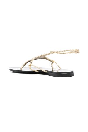 Gold-tone bead-detail sandals ALEVI | L25SD002A1204200GOLD