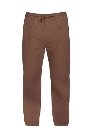 Pantalone in cotone marrone AMARANTO | B6D0015MARRONE