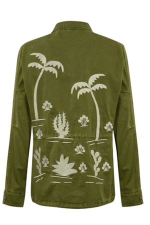 Giacca in cotone verde AMARANTO | B6D0049VERDE