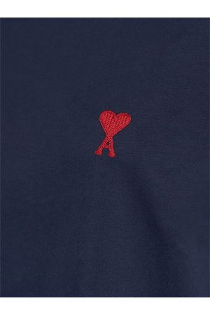 T-shirt in cotone biologico blu AMI | BFUTS035.724430