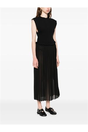 Black midi dress AMI | FDR353WV0045045