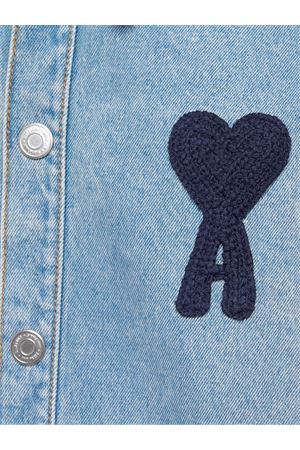 Giacca denim di cotone blu AMI | HJK275.DE0046480