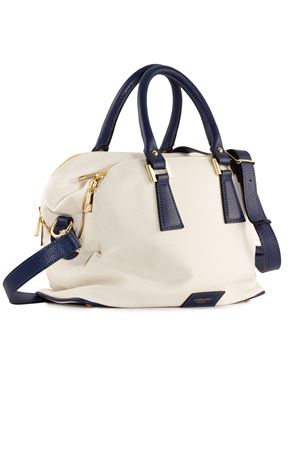 Borsa Fandango Xs Canvas Beige E Blu AVENUE67 | FANDANGOXS002