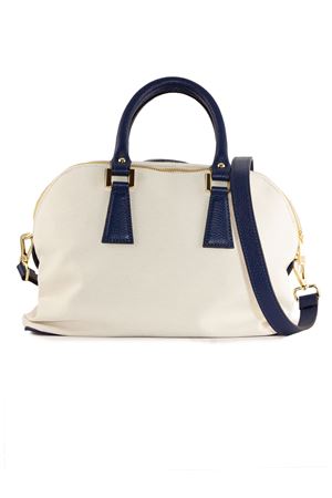 Borsa Fandango Xs Canvas Beige E Blu AVENUE67 | FANDANGOXS002