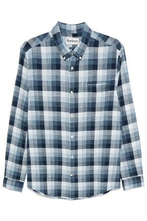 Navy blue cotton Hillroad shirt BARBOUR | MSH5450NY91