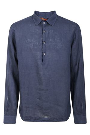 Camicia Pavan in lino blu navy BARENA | CAU50713144170