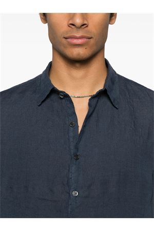 Camicia Pavan in lino blu navy BARENA | CAU50713144170