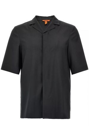 Camicia Atila Tropical in lana vergine grigio scuro BARENA | OSU50620478580