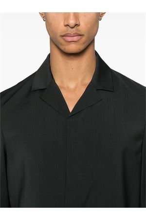 Camicia Atila Tropical in lana vergine grigio scuro BARENA | OSU50620478580