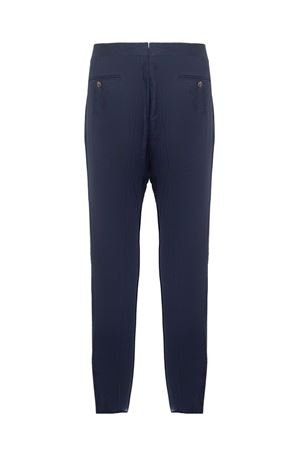 Pantalone con pinces in lana blu CANALI | AR05002U3202302