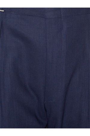 Pantalone con pinces in lana blu CANALI | AR05002U3202302