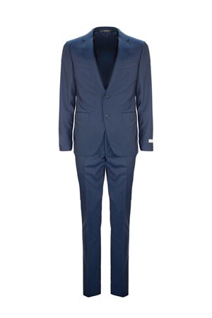 Abito in lana gessato blu CANALI | BF004791922591309