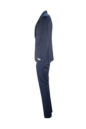 Abito in lana gessato blu CANALI | BF004791922591309