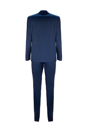 Abito in lana gessato blu CANALI | BF004791922591309