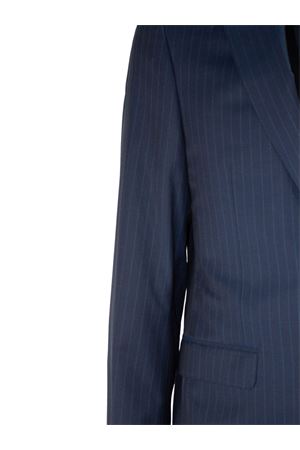 Abito in lana gessato blu CANALI | BF004791922591309