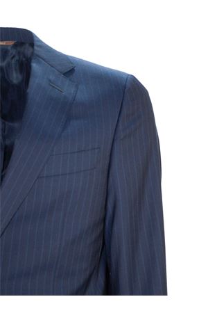 Abito in lana gessato blu CANALI | BF004791922591309
