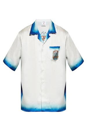 Camicia in seta bianco CASABLANCA | UMS25SH00303.