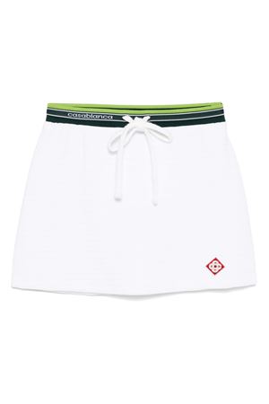 White velour tennis skirt CASABLANCA | WS25SK14401.