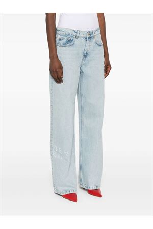 Jeans Graffiti in denim di cotone azzurro CASABLANCA | WS25TR27802.