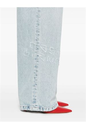 Jeans Graffiti in denim di cotone azzurro CASABLANCA | WS25TR27802.