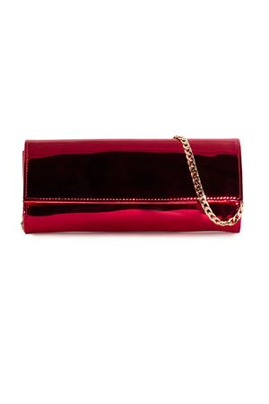 Clutch in pelle specchiata rosso ciliegia CASTAGNA | CLUTCHCILIEGIA