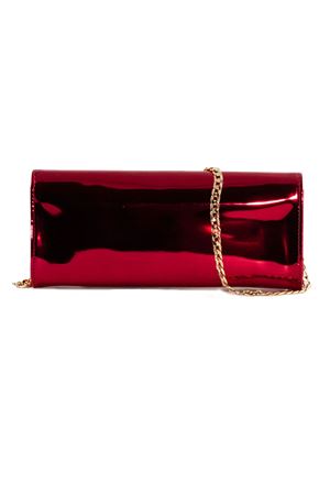 Clutch in pelle specchiata rosso ciliegia CASTAGNA | CLUTCHCILIEGIA
