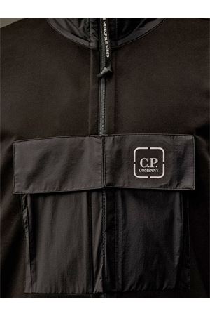 Felpa full zip in fleece stretch di cotone C.P.COMPANY | 18CLSS012A006452M999