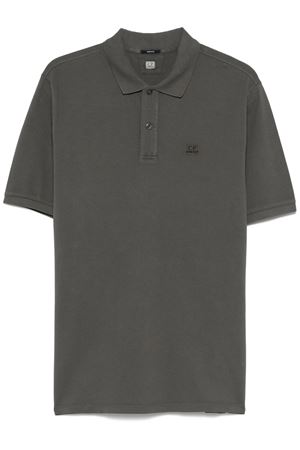 Polo in piquet di cotone grigio C.P.COMPANY | 18CMPL180A110300R935