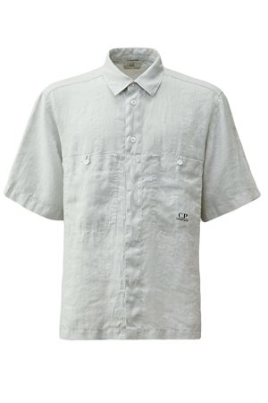 Camicia in lino grigio C.P.COMPANY | 18CMSH239A005415G800