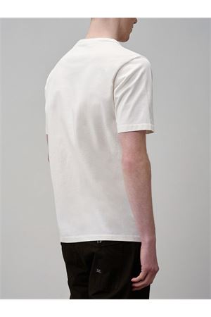 T-shirt in jersey di cotone bianco C.P.COMPANY | 18CMTS107A110301W103