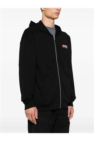 Felpa con cappuccio in cotone nero DIESEL | A149460GEAD9XX