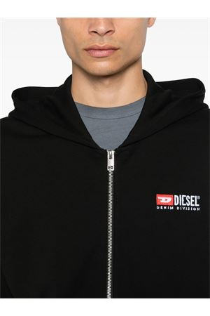 Felpa con cappuccio in cotone nero DIESEL | A149460GEAD9XX