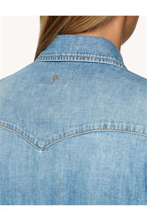 Regular-fit shirt in denim DONDUP | DC406DF0272DLA2800