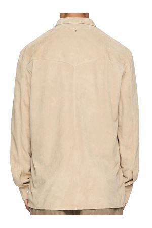 Regular-fit shirt jacket in suede DONDUP | UJ938PL0587U010