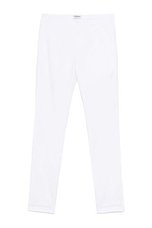 Pantaloni Gaubert in cotone bianco DONDUP | UP235GS0096UPTD000