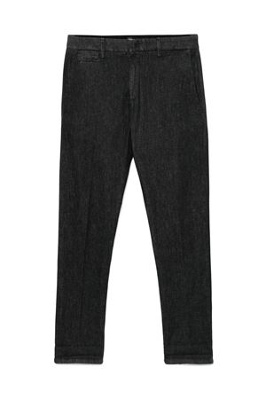 Pantaloni in cotone elasticizzato nero DONDUP | UP615DS0364UIX8999