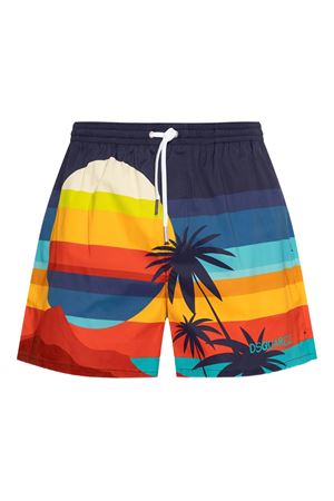Tropical landscape swim shorts DSQUARED | D7B626300998
