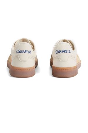 Light beige canvas Boxer sneakers DSQUARED | SNM0439003083555089