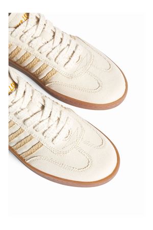 Light beige canvas Boxer sneakers DSQUARED | SNM0439003083555089
