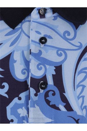 Blue paisley-print polo shirt ETRO | MRMD0004AK592X0883